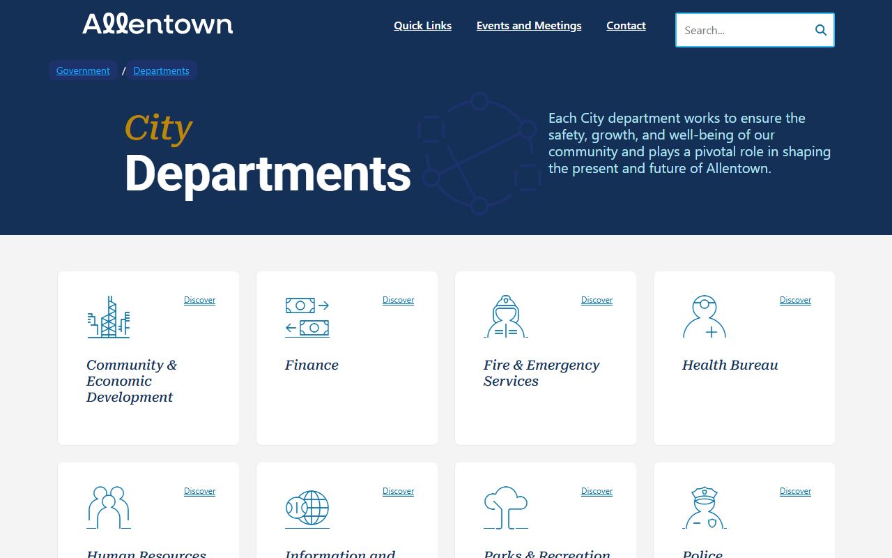 Allentown City Treasury for Allentown property tax records