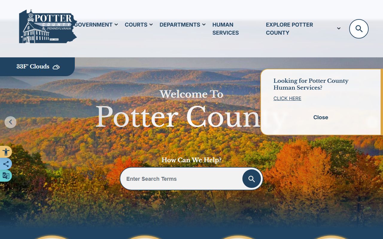 Potter County Assessment Office Potter County property tax records Coudersport Pennsylvania